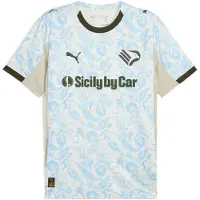 Puma Palermo F.C. 25/26 Replica Third Jersey Men, Sport, Warm White/Light Blue, XS
