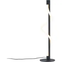QAZQA Moderne bordlampe svart inkl. LED 3-trinns dimbar - Twirl