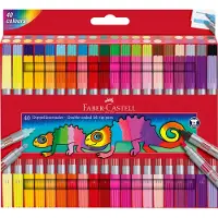 Faber-Castell Sett Med 40 Dobbeltspiss Tusjpenner
