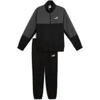 Puma Woven Colorblock Tracksuit Men, Clothing, Black, XS