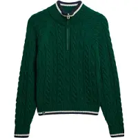 Superdry Slim Cable Genser Med Halv Glidelås