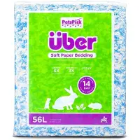 Über - Soft Paper Bedding 56l Blue/White - (45066)