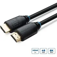 Microconnect - HDMI-kabel med Ethernet - HDMI hann til HDMI hann - 3 m - svart - støtte for Dolby TrueHD, 8K 60Hz støtte