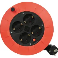 Nordic Quality Kabeltromle Safety plug H05VV-F 3x1.5mm² 5m