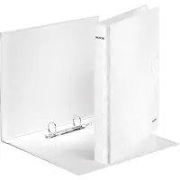 Leitz WOW - Ringperm - bokryggbredde: 40 mm - for A4 Maxi - kapasitet: 250 ark - perlehvit
