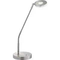 FISCHER&HONSEL GMBH LED-bordlampe Dent, nikkel/krom, 60 cm, metall, CCT 1 lyskilde.