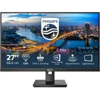Philips 276B1 - LED-skjerm - 27" - 2560 x 1440 QHD @ 75 Hz - IPS - 350 cd/m² - 1000:1 - 4 ms - 2xHDMI, DisplayPort, USB-C - høyttalere - svart tekstur