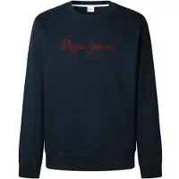Pepe Jeans for man. PM5800011 Sweatshirt Macbeth Plain navy (S), Casual, Cotton