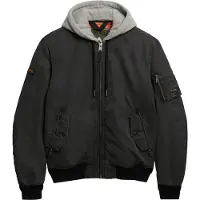 Superdry for man. M5012080A Military Bomber Jacket black (XL), Casual, Nylon