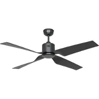 CasaFan Takvifte Eco Ventos, grå, metall, IP44, DC, WiFi
