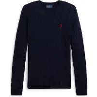 Ralph Lauren for woman. 211971865003 Cable Wool jumper navy (M), Casual, Kashmir