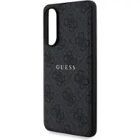 GUESS 4G Ring Classic Logo MagSafe-etui for Samsung Galaxy S25 Edge - Svart