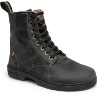 El naturalista unisex. 25264C101005_001 Arizona Nomada leather ankle boots black (40), Flat, Laces, Casual