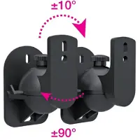 Techly ICA-SP SS28, Vegg, 3,5 kg, Plast, Sort, Vegg, -10 - 10°