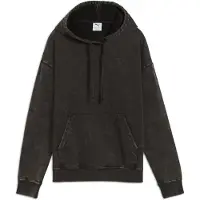 Puma Essentials Elevated Relaxed Wash Hoodie Women, Clothing, Black, S