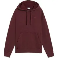Puma Essentials Elevated Relaxed Wash Hoodie Women, Clothing, Ruby Shimmer, XL