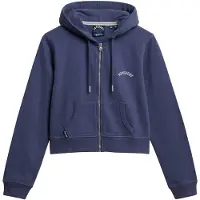Superdry Essential Logo Cropped Genser Med Hel Glidelås