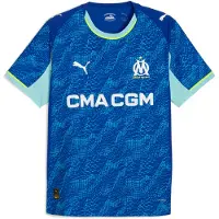 Puma Olympique Marseille 25/26 Authentic Third Jersey Men, Sport, Vivid Blue/Azure, XL