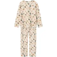 Name It Kids Pysjamas - 2 Deler - NknRoccos - Peyote Melange - - 8 år (128) - 2-delt nattøy