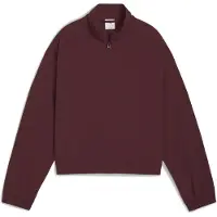 Puma HER Relaxed Half-Zip Crew Women, Women, Ruby Shimmer, L