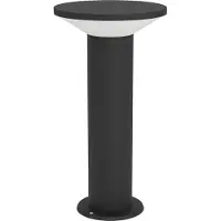 Eglo Rigosa LED-sokkellampe, svart, høyde 35 cm, metall