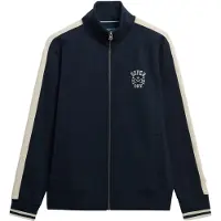 Superdry for man. M2014282A Athletic Club Track navy sweatshirt (S), Casual, Sport, Cotton