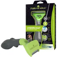 Furminator DeShed, Hund, Pelsfjerner, Grønn, Grå, Lang pels, 1 stykker