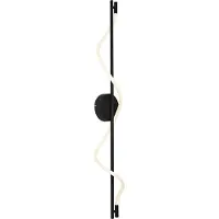 QAZQA Moderne vegglampe svart inkl. LED 3-trinns dimbar - Twirl