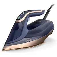 Philips Azur 8000 Series DST8050 - Dampstrykejern med automatisk slukking - såleplate: SteamGlide Elite - 3000 W - mørk blå