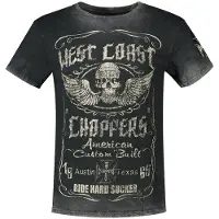 West Coast Choppers Ride Hard Sucker Vintage Kortarmet T-skjorte