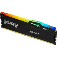 Kingston FURY Beast RGB - DDR5 - modul - 32 GB - DIMM 288-pin - 3000 MHz / PC5-48000 - CL36 - 1.25 V - ikke-bufret - on-die ECC - svart