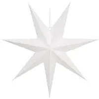 24hShop Julestjerne - Hvit, Ø 75 cm