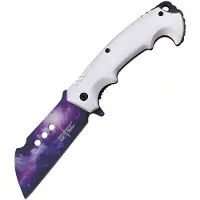 S-TEC Cleaver Linerlock A/O Purple