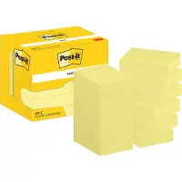 Post-It 7100296172, Rektangel, Gult, Papir, 51 mm, 38 mm, 100 ark