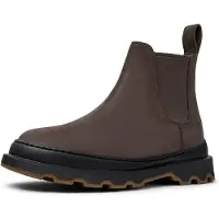 Camper for woman. K400818-002 Brutus brown leather ankle boots (36), Flat, None, Casual