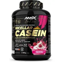 Amix Black Micellar 2kg Casein Protein Bringebær