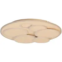FISCHER&HONSEL GMBH LED-taklampe Dots, sandfarget, Ø 50 cm, metall/akryl, CCT