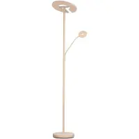 FISCHER&HONSEL GMBH LED-gulvlampe Dent, sandfarget, 180 cm, metall, CCT 2 lyskilder
