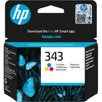 HP 343 - Farge (cyan, magenta, gul) - original - blekkpatron - for Officejet 100, 150 Photosmart C4210, C4272, C4340, C4385, C4390, D5360, D5363, D5368