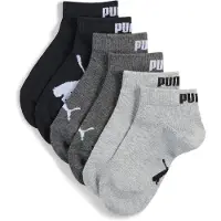 Puma Quarter Socks Youth (3-pack), Clothing, Black, 31-34