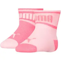 Puma Sokker - 2-pack - Ordlyd - Rosa - - 23/26 - Sokker