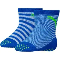 Puma Baby Classic Socks 2 pack, Clothing, Blue Green Combo, 19-22