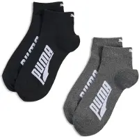 Puma Quarter Socks Unisex (2-pack), Clothing, Black/White, 39-42