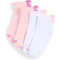 Puma Sokker - Kids Kvart - 2-pack - Hvit/Rosa m. Hjerte Logo - - 27/30 - Sokker