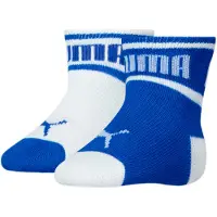 Puma Sokker - 2-pack - Ordlyd - White/Blue - - 23/26 - Sokker