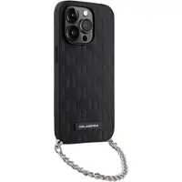 Karl Lagerfeld Klhcp14xsacklhpk Iphone 14 Pro Max 6.7 Saffiano Monogram Chain Telefondeksel