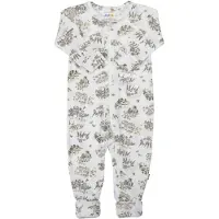 Joha Jumpsuit - Ull/Silke - Off White m. Trær - - 100 - Jumpsuit