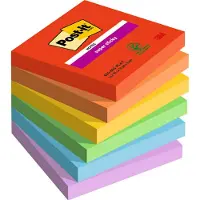 Post It Post-it Super Sticky notatlapper 76 x 76 mm, 6 x 90 ark, Playful