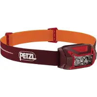 Petzl Actik Core, Hodebåndslommelykt, Rød, Knapper, Batterinivå, IPX4, LED