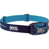 Petzl Actik Core, Hodebåndslommelykt, Blå, Knapper, Batterinivå, IPX4, LED